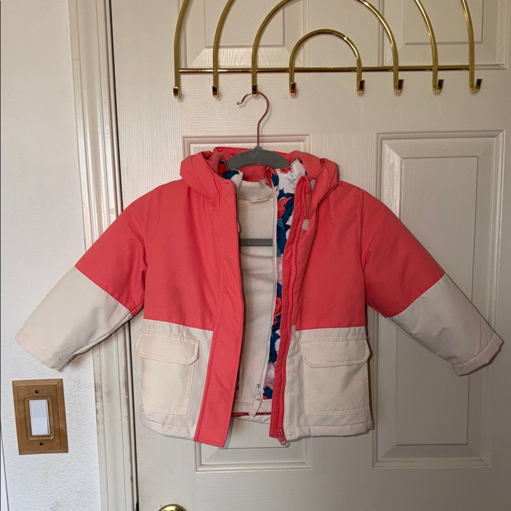Cat & Jack snow Kids 2 in 1 Hooded Jacket